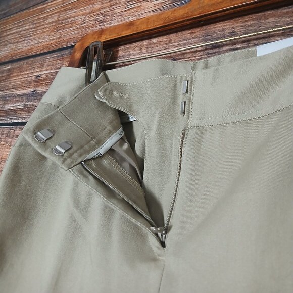 NWT Worthington Pants Size 8 Petite Heritage Khaki Modern Fit Slim Leg Mid Rise - Picture 6 of 10